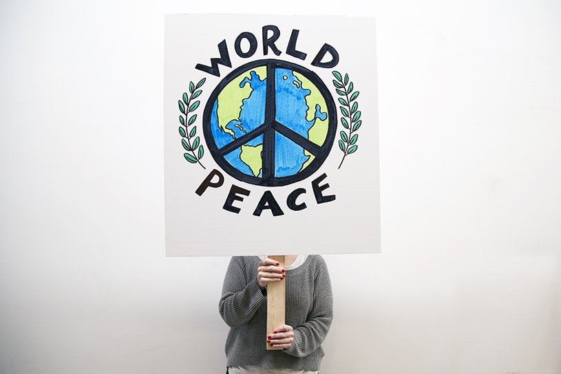 World Peace - the finished rally poster