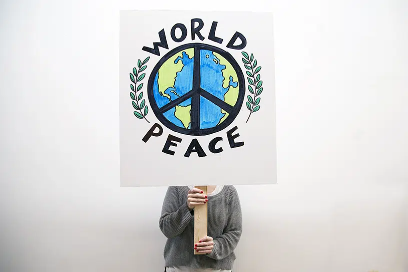 World Peace - the finished rally poster