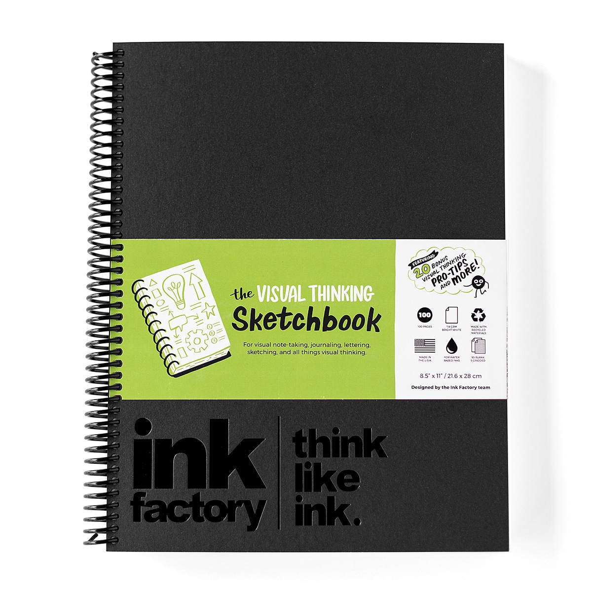 A photo of the ultimate sketchnoting supply - the visual thinking sketchbook