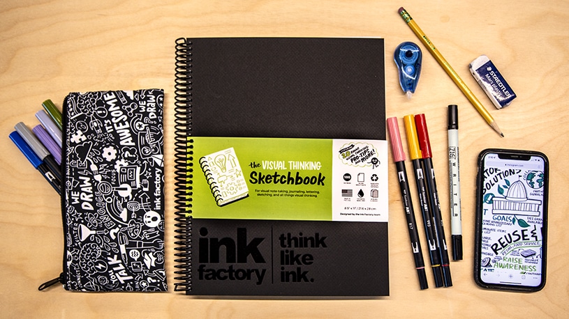 Ink Factory's Sketchbook for Sketchnotes: The Visual Thinking